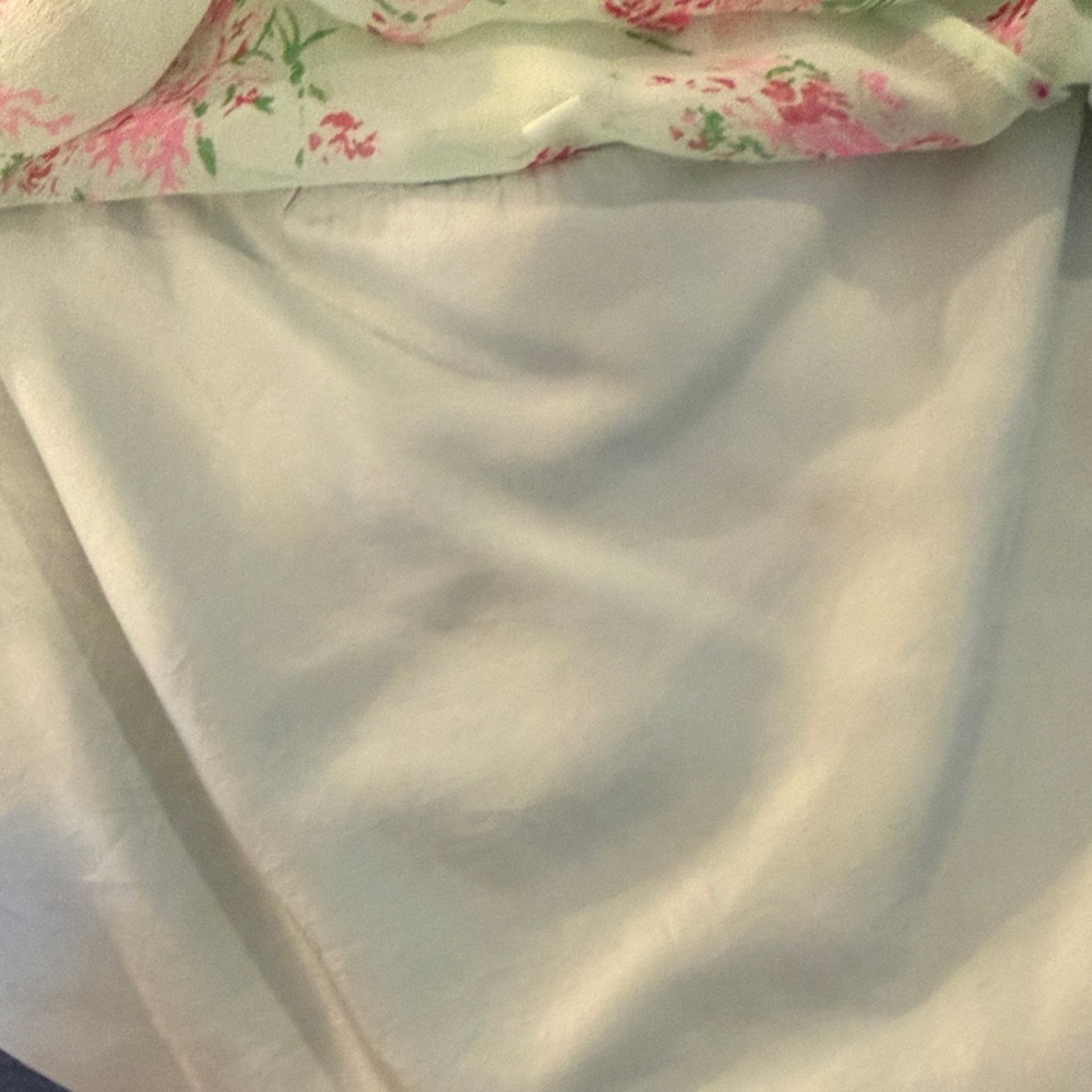 Vintage Abercrombie & Fitch Y2K Floral Ruffle Skirt 100% Silk - Picture 7 of 15